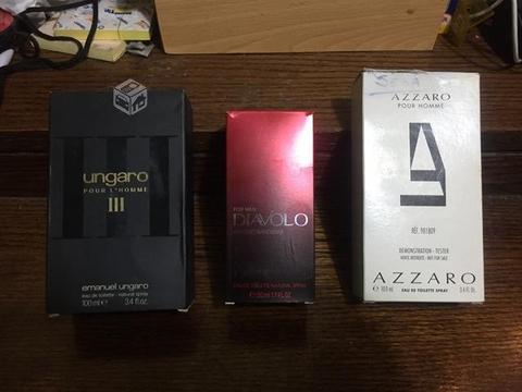 Pack perfumes originales. Ungaro, Diavolo y Azzaro
