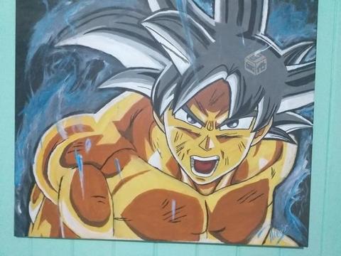 Pinturas de Goku y Venom