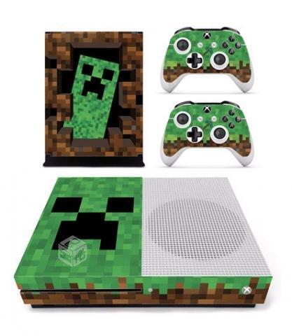 Skin Xbox One S Minecraft Consola+SKin 2 controles