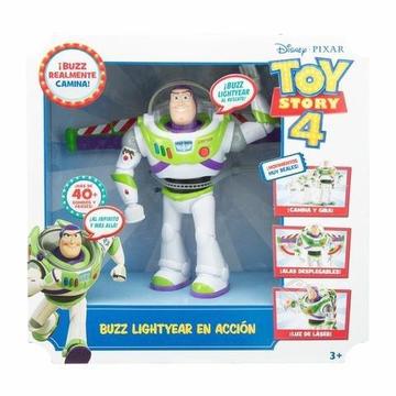 Toy Story 4 Buzz Lightyear en acción. Camina etc