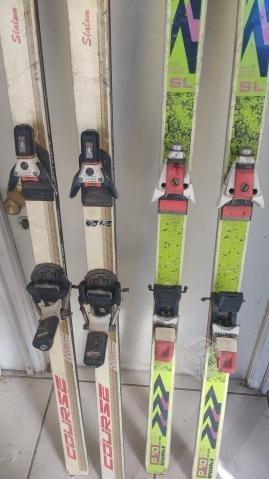 2 pares de ski