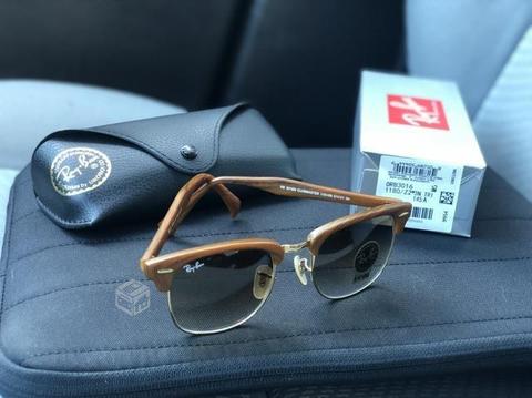 Ray-Ban originales Clubmaster Wood color madera