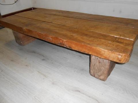 Mesa de durmientes madera roble