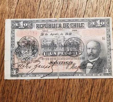 Billetes antiguos de chile