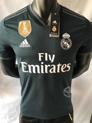 Camiseta Fútbol Real Madrid 2018 2019 Visita Negra