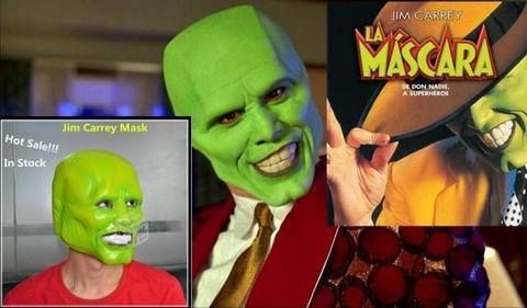 Mascara de Latex de The Mask de Jim Carrey Cosplay