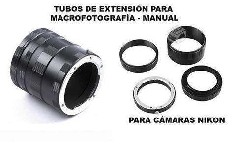 Tubo de extensión macro manual para Nikon