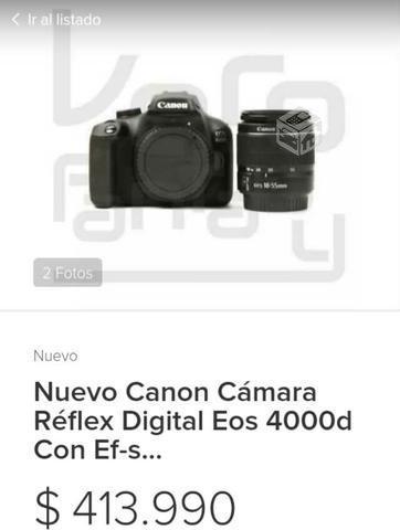Camara canon reflex digital Eos 4000d