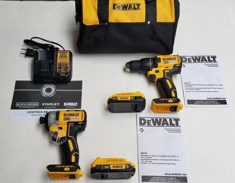 Kit Atornillador + Taladro DeWalt DCD777 + DCF787