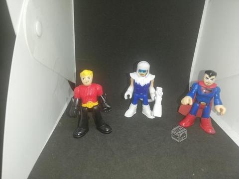 Tres heroes dc comics imaginext