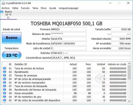 Disco duro 500GB 2.5