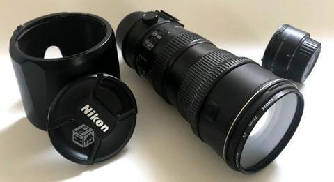 Zoom Nikon 70-200 mm 2,8G + Teleconverter 1,7x