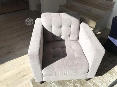 Sofa poltrona gris nuevo