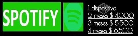 Cuentas de Spotify