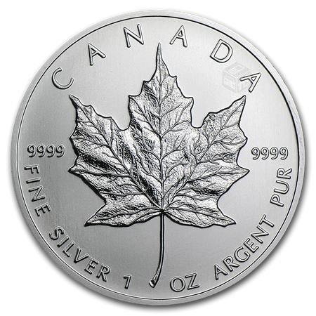 Moneda 1 oz. maple Canadá Plata Pura