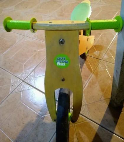 Bicicleta de madera aprendizaje niños