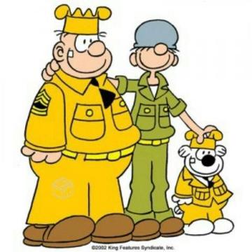 Comic Beto el recluta Beetle Bailey