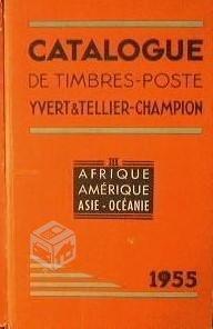 Catalogo de sellos postales yvert y tellier 1955