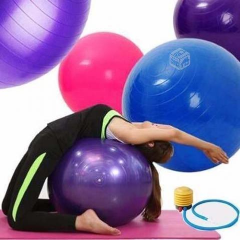 Pelota Balon 65 Cm + Inflador Yoga Pilates