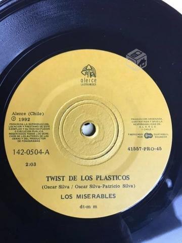 Vinilo primer single de Los Miserables